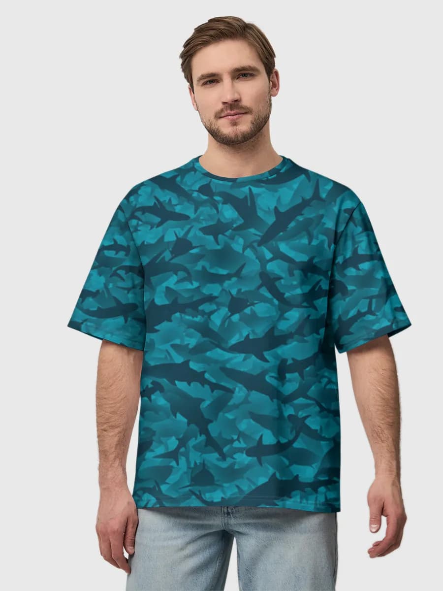 Men's oversized cotton T-shirt