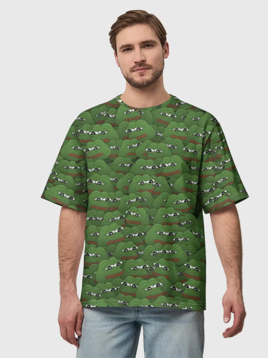 Men's oversized cotton T-shirt