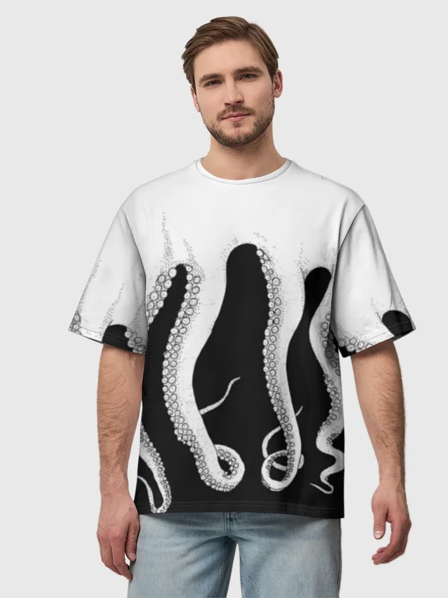 Men's oversized cotton T-shirt