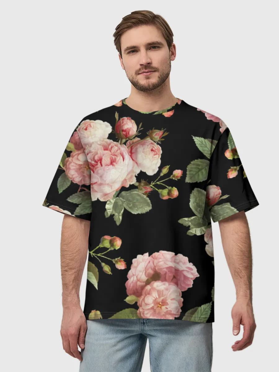 Men's oversized cotton T-shirt