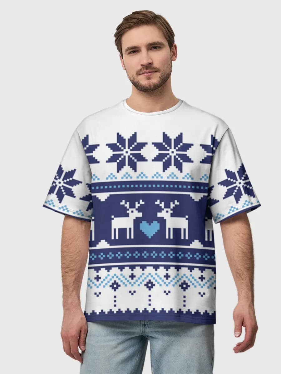 Men's oversized cotton T-shirt