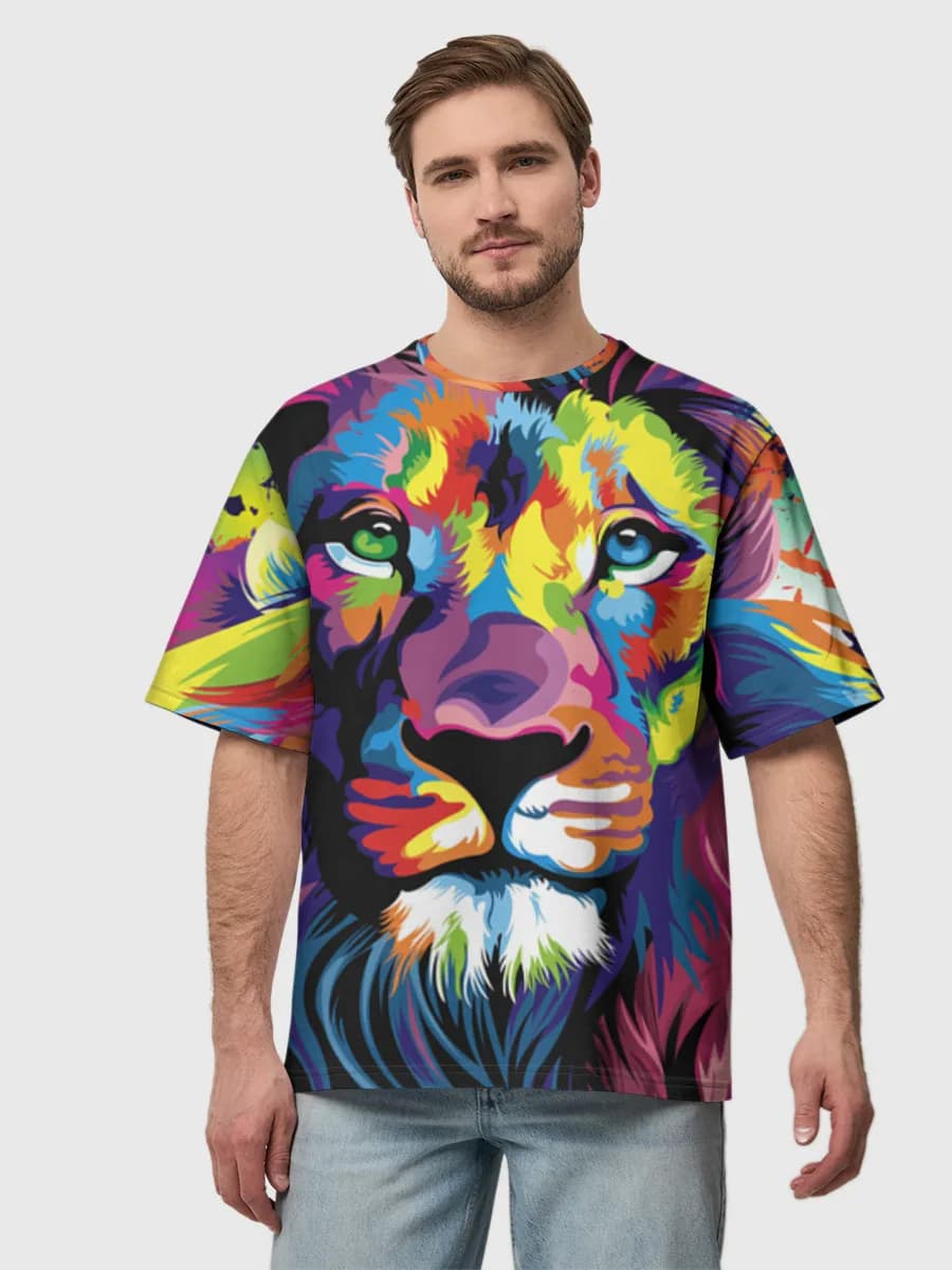 Men's oversized cotton T-shirt