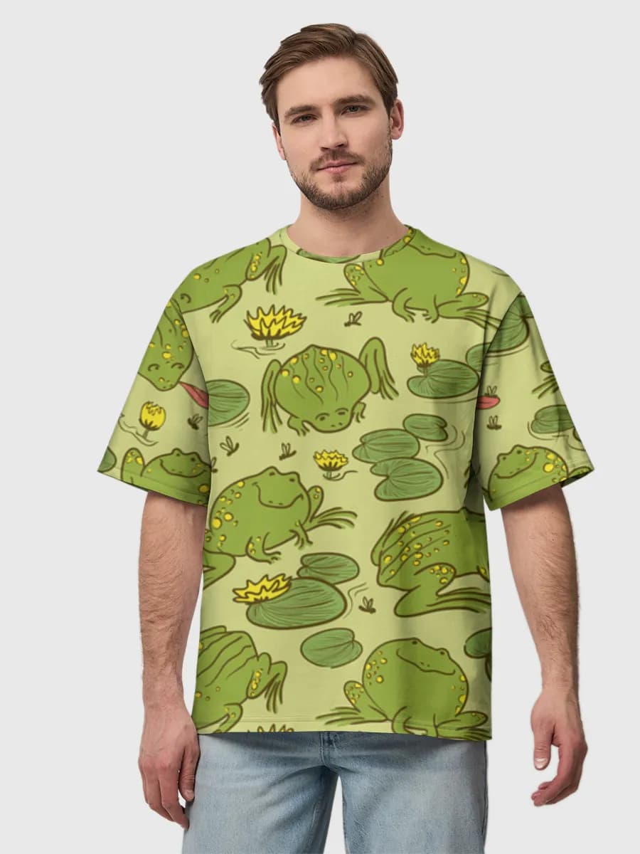 Men's oversized cotton T-shirt