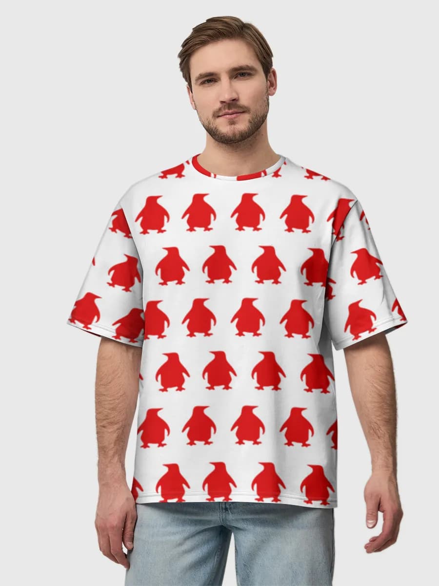Men's oversized cotton T-shirt