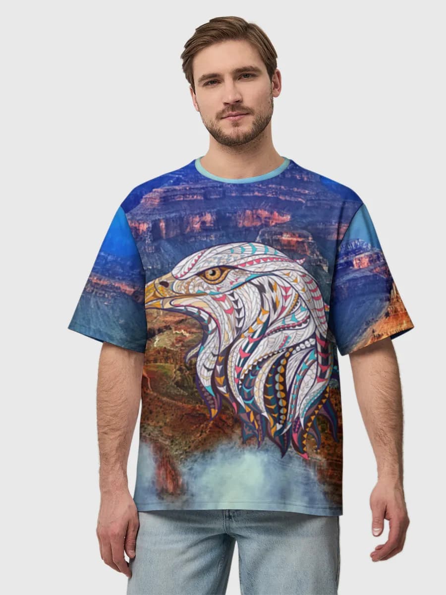 Men's oversized cotton T-shirt