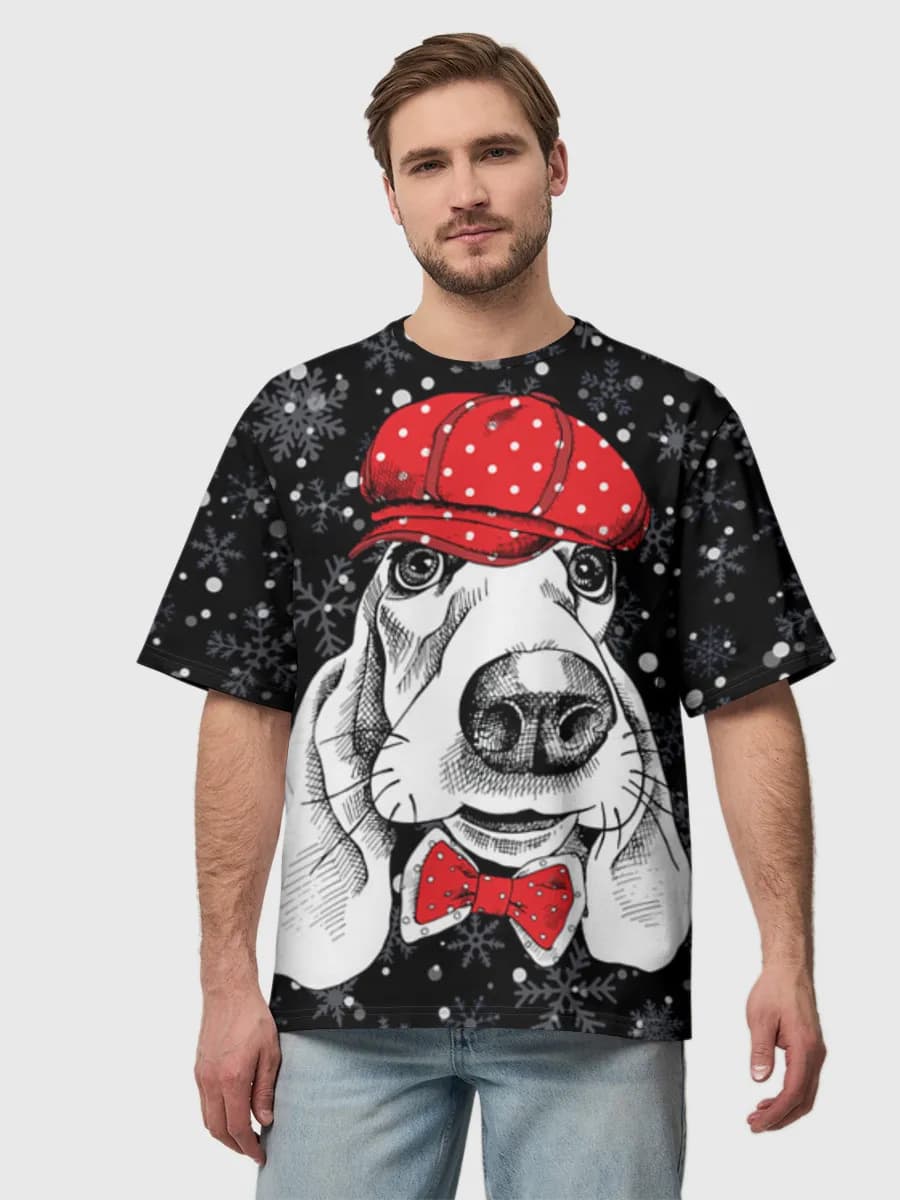 Men's oversized cotton T-shirt