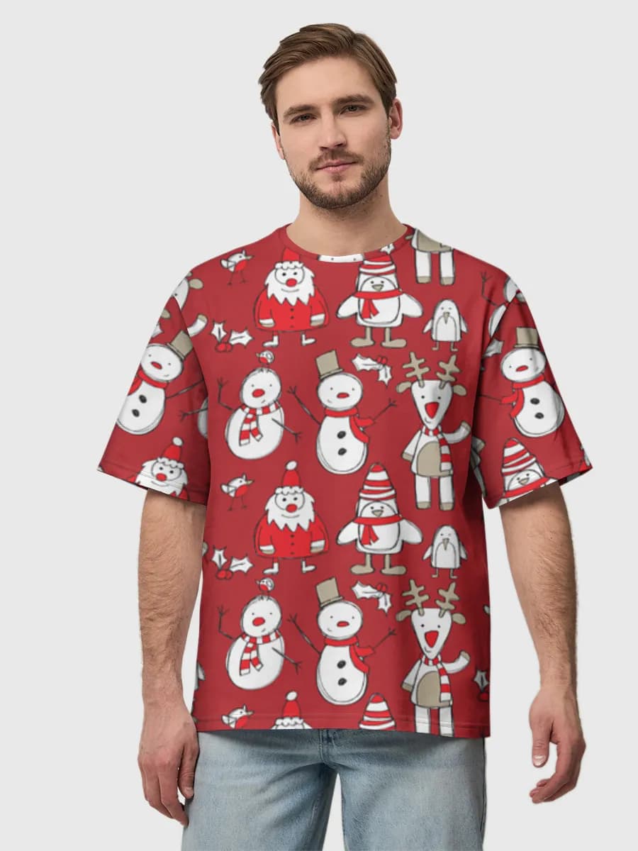 Men's oversized cotton T-shirt