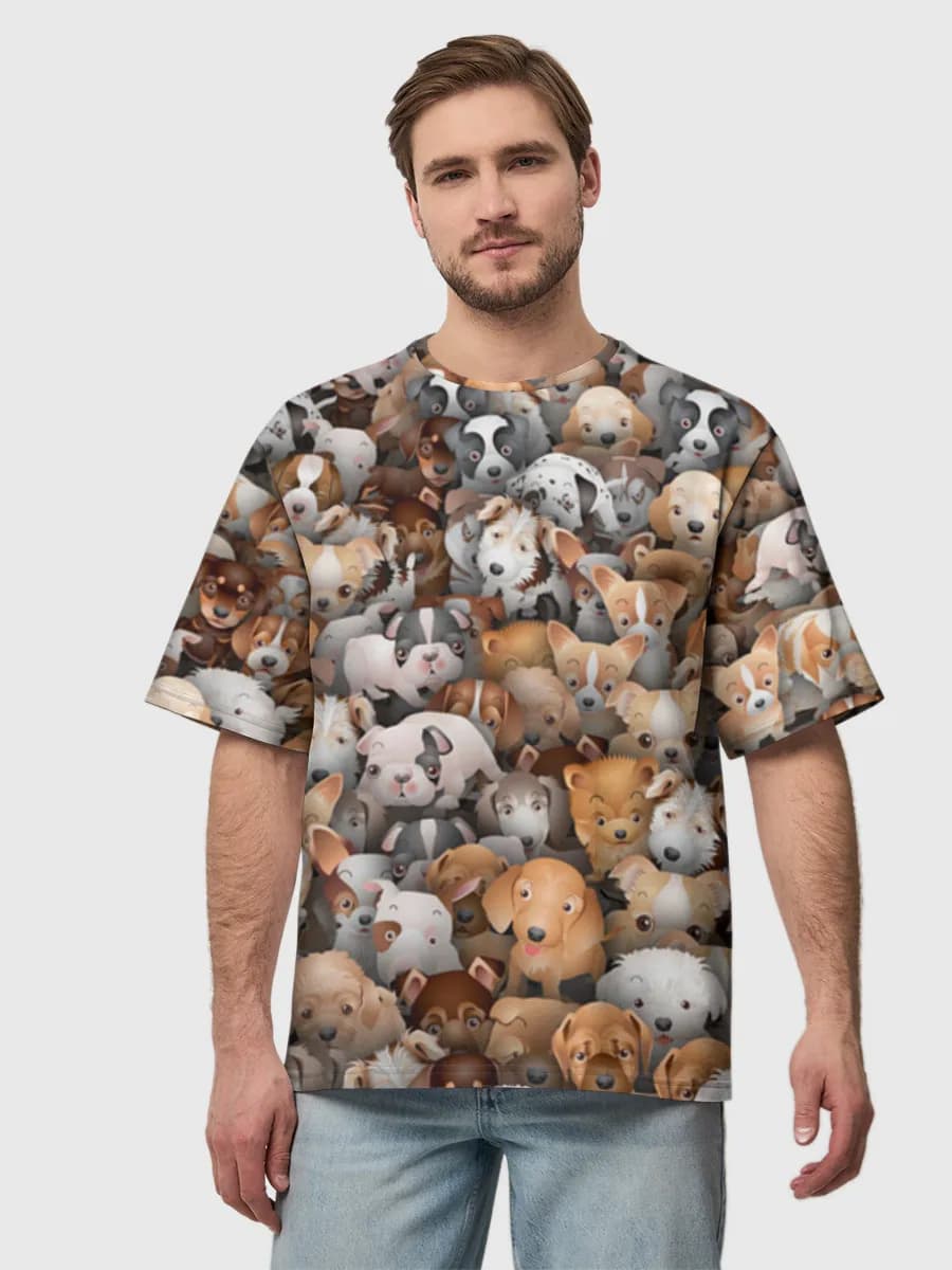 Men's oversized cotton T-shirt