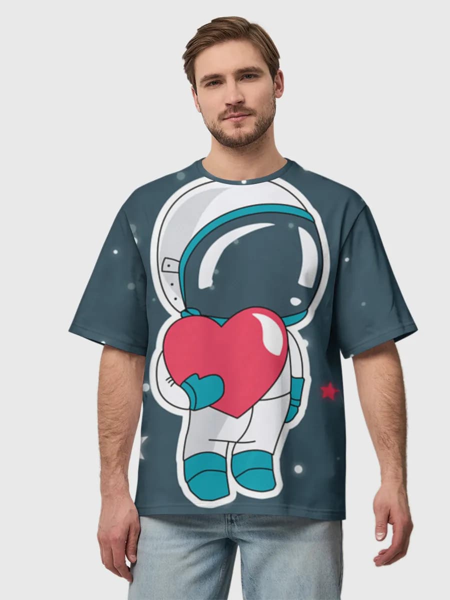 Men's oversized cotton T-shirt