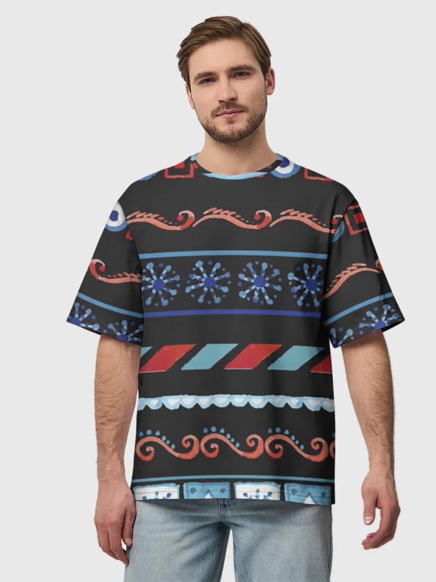 Men's oversized cotton T-shirt