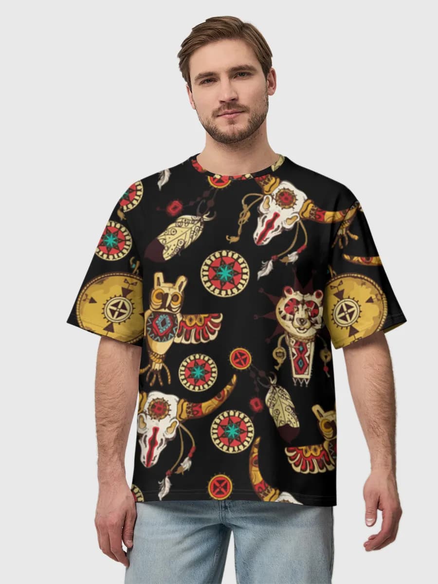 Men's oversized cotton T-shirt