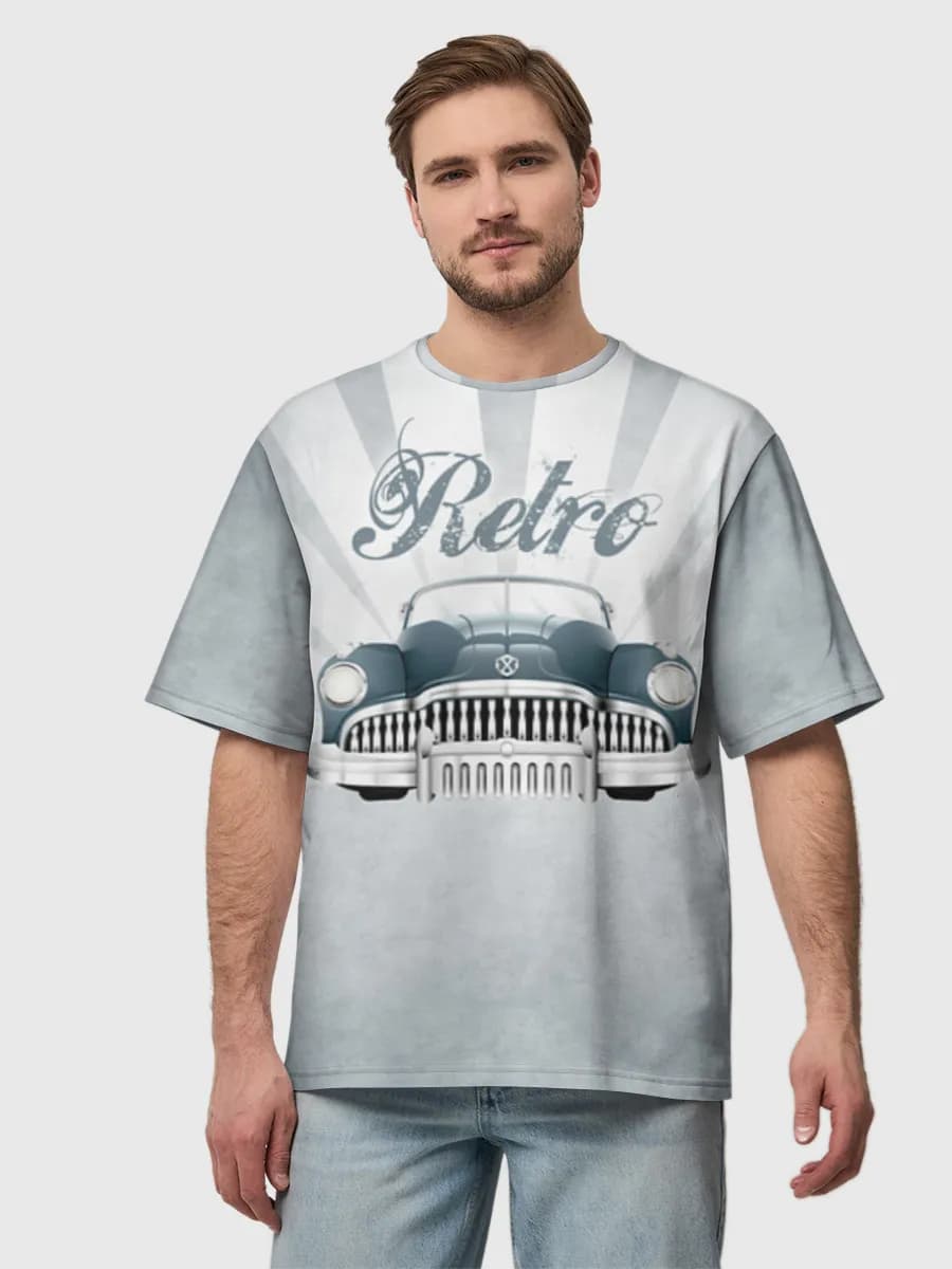 Men's oversized cotton T-shirt
