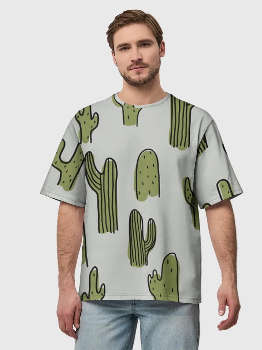 Men's oversized cotton T-shirt