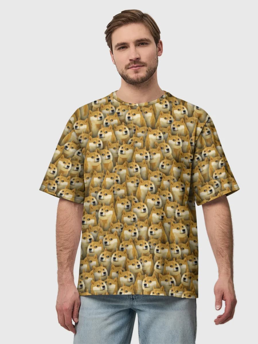 Men's oversized cotton T-shirt