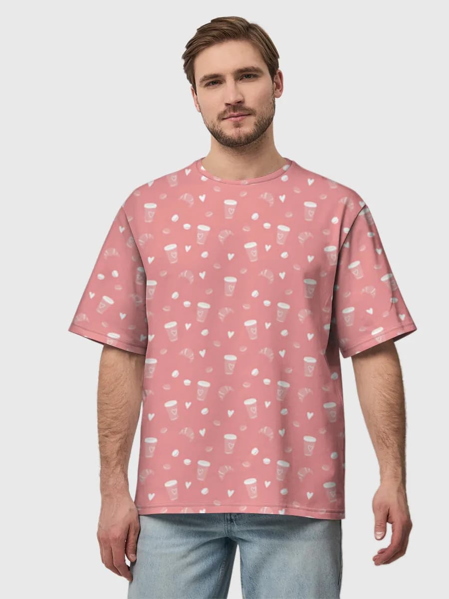 Men's oversized cotton T-shirt