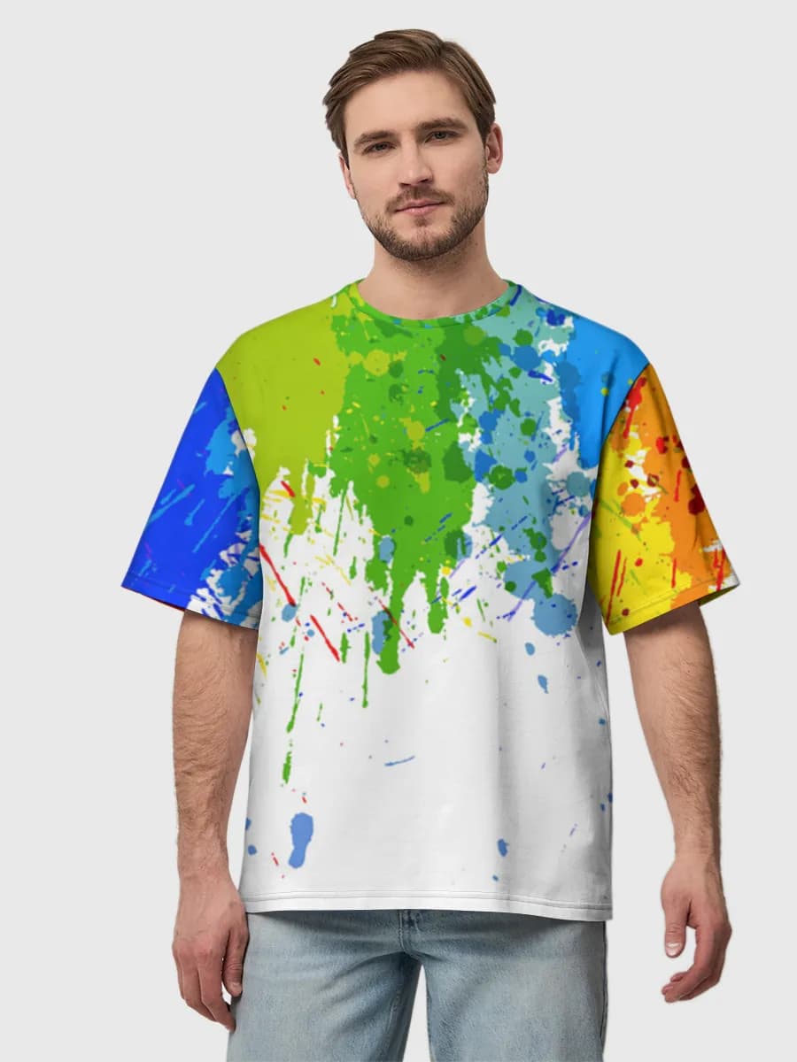 Men's oversized cotton T-shirt