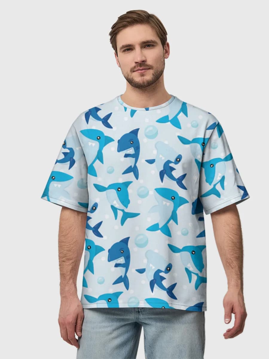 Men's oversized cotton T-shirt