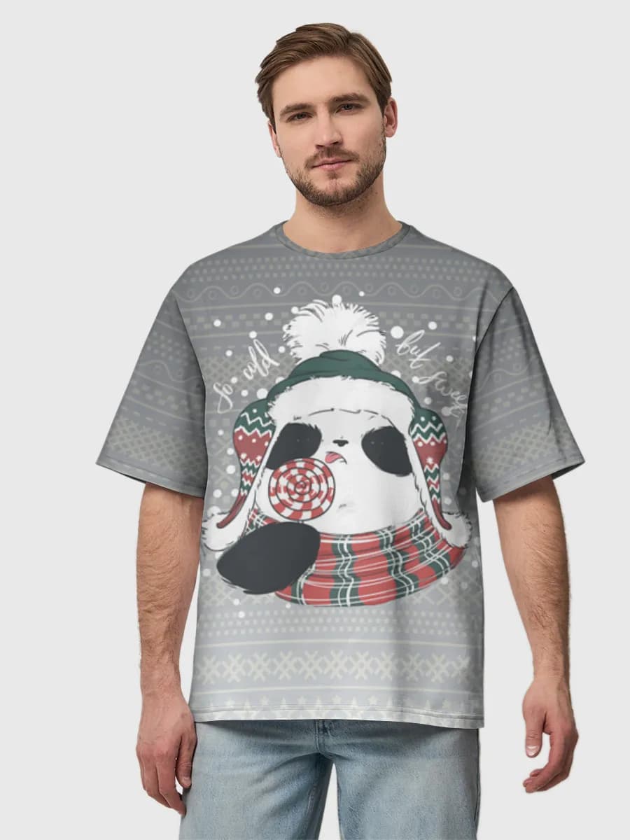 Men's oversized cotton T-shirt