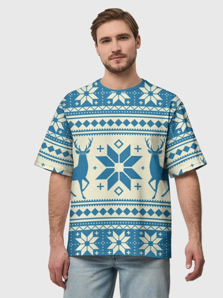Men's oversized cotton T-shirt