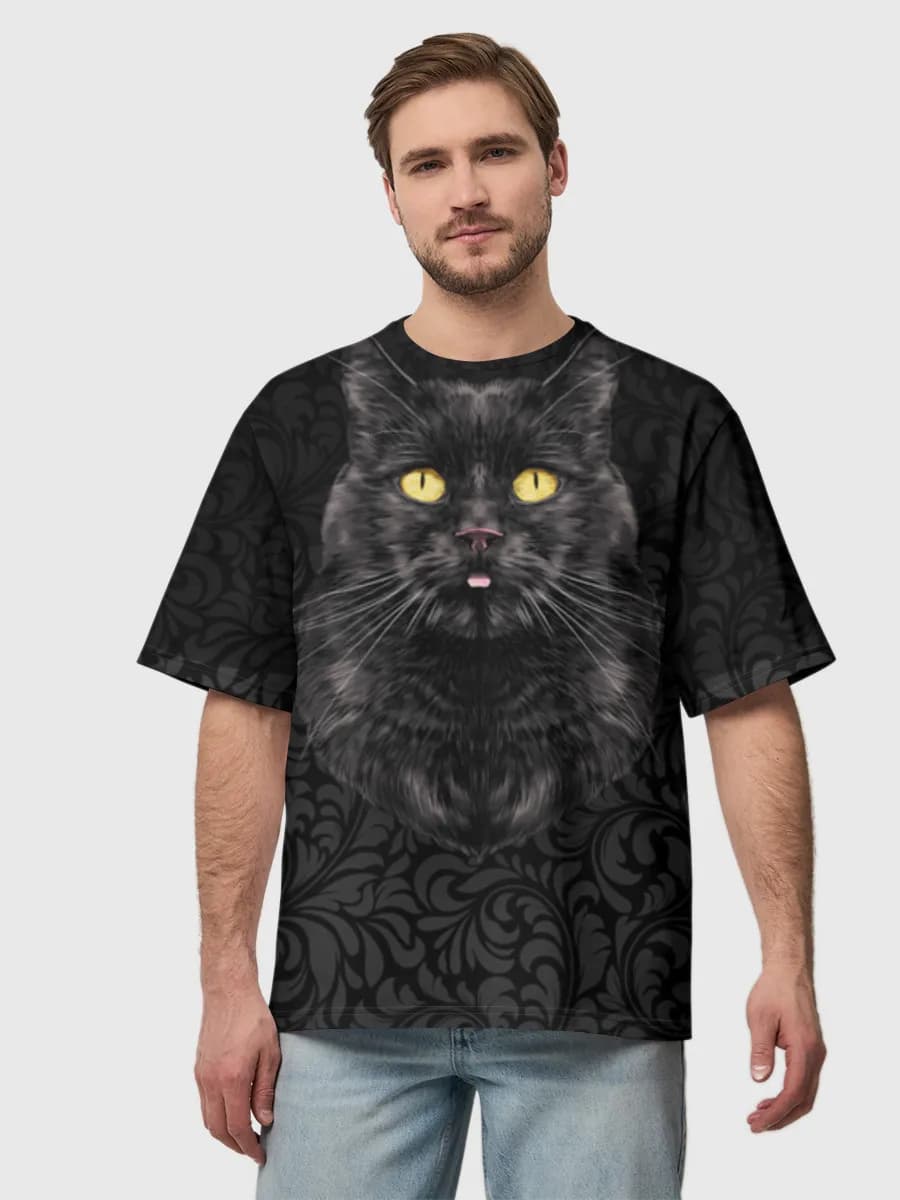 Men's oversized cotton T-shirt