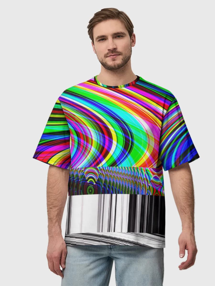 Rainbow Glitch Waves