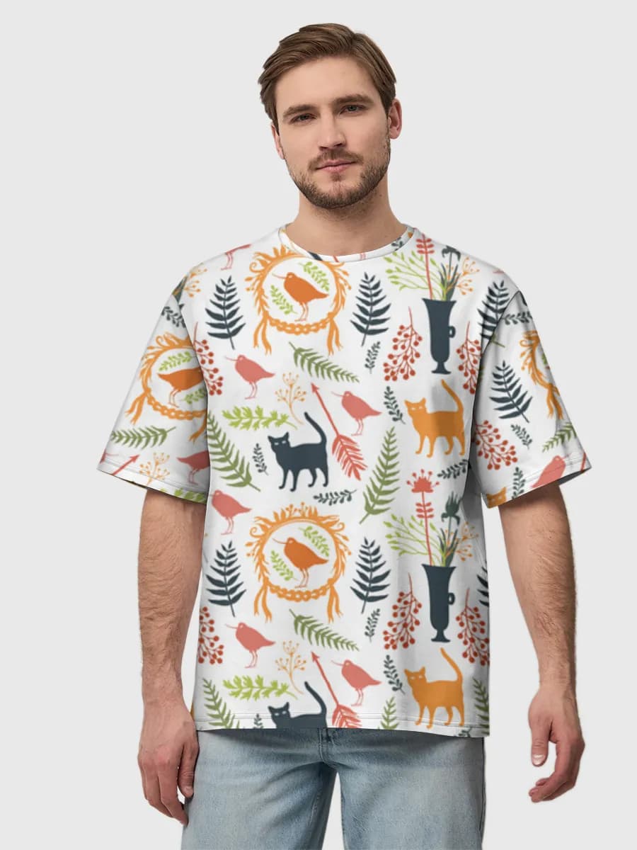 Men's oversized cotton T-shirt
