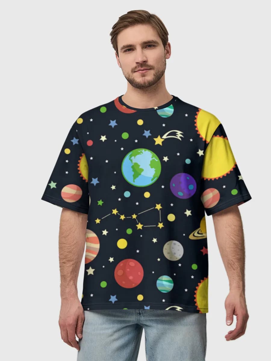 Men's oversized cotton T-shirt