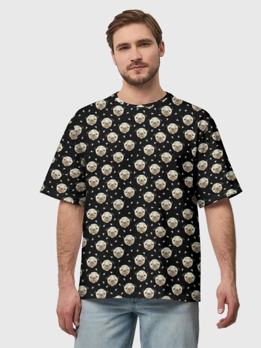 Men's oversized cotton T-shirt