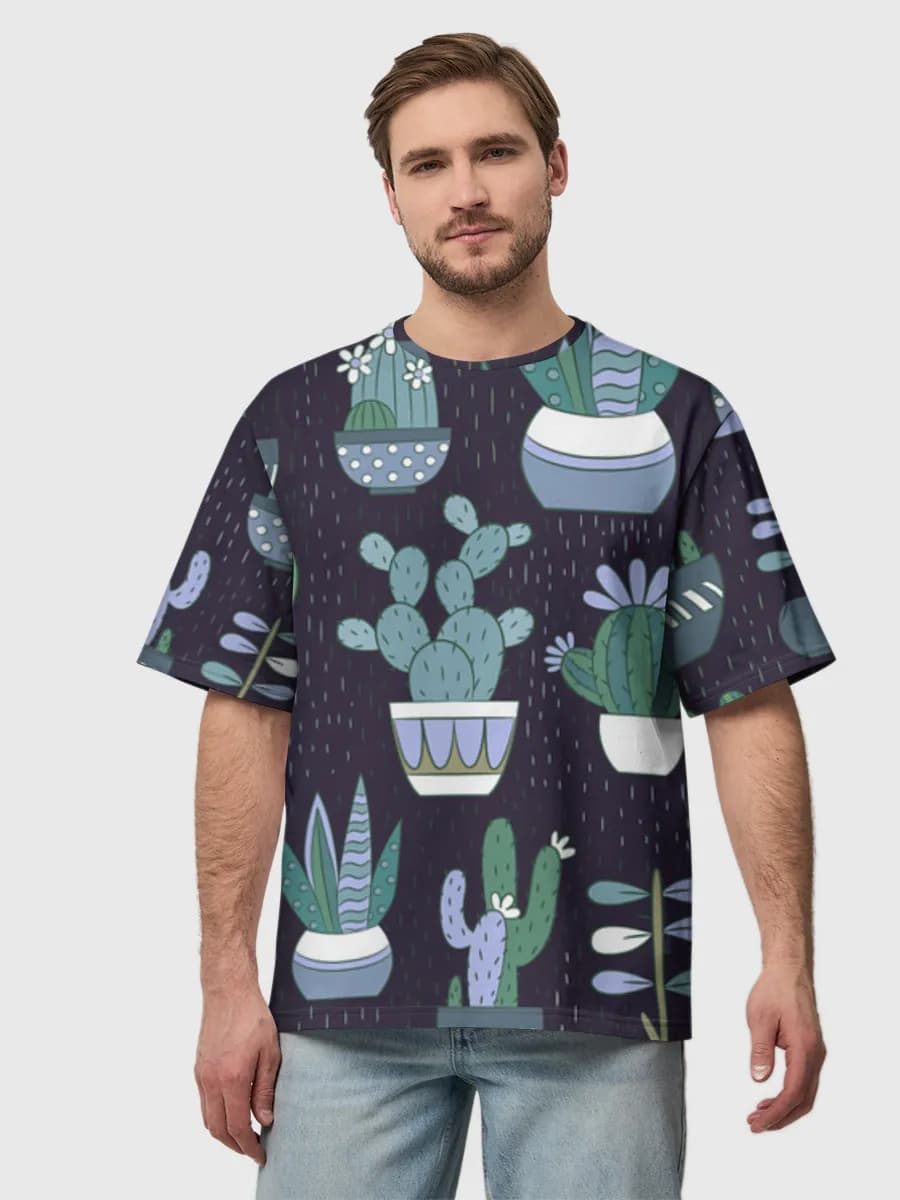Men's oversized cotton T-shirt