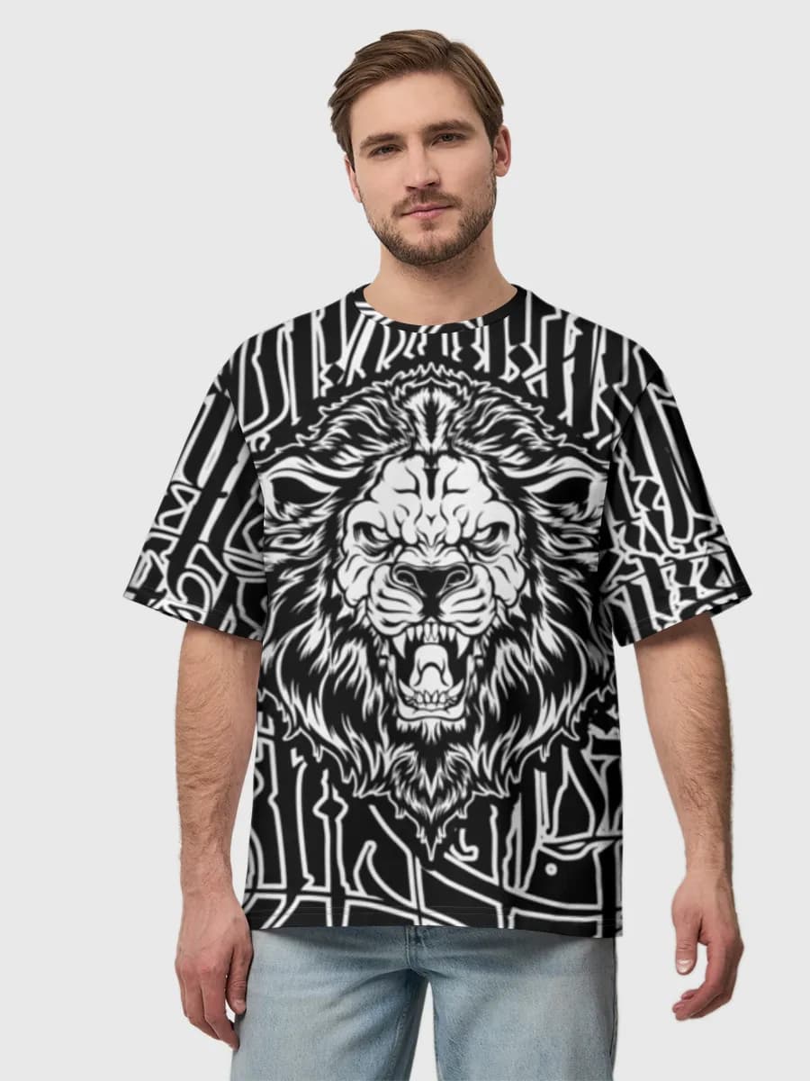 Men's oversized cotton T-shirt