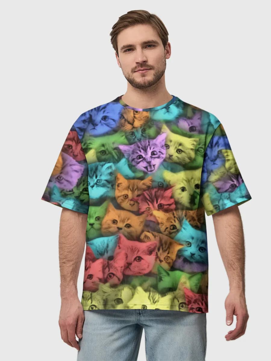 Men's oversized cotton T-shirt
