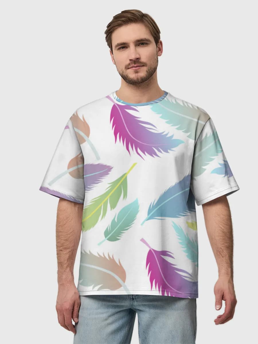 Men's oversized cotton T-shirt