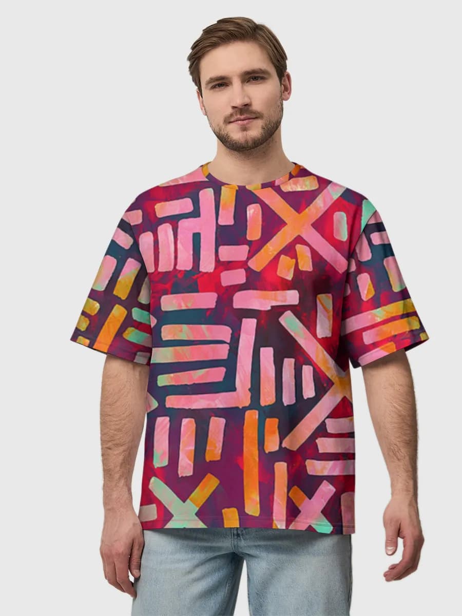 Men's oversized cotton T-shirt