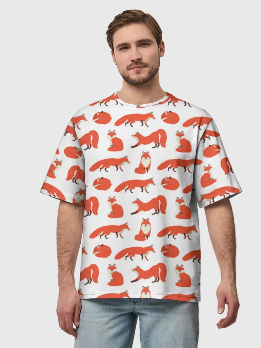 Men's oversized cotton T-shirt