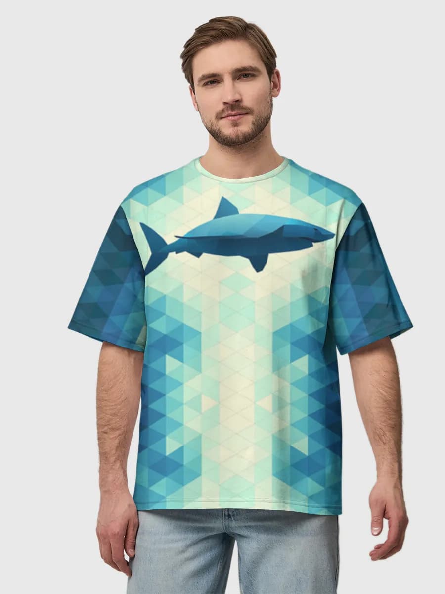 Men's oversized cotton T-shirt