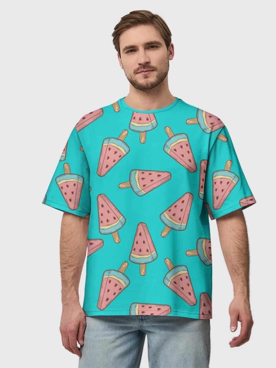 Men's oversized cotton T-shirt