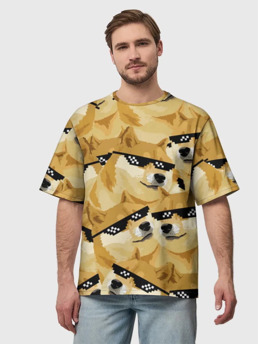 Men's oversized cotton T-shirt