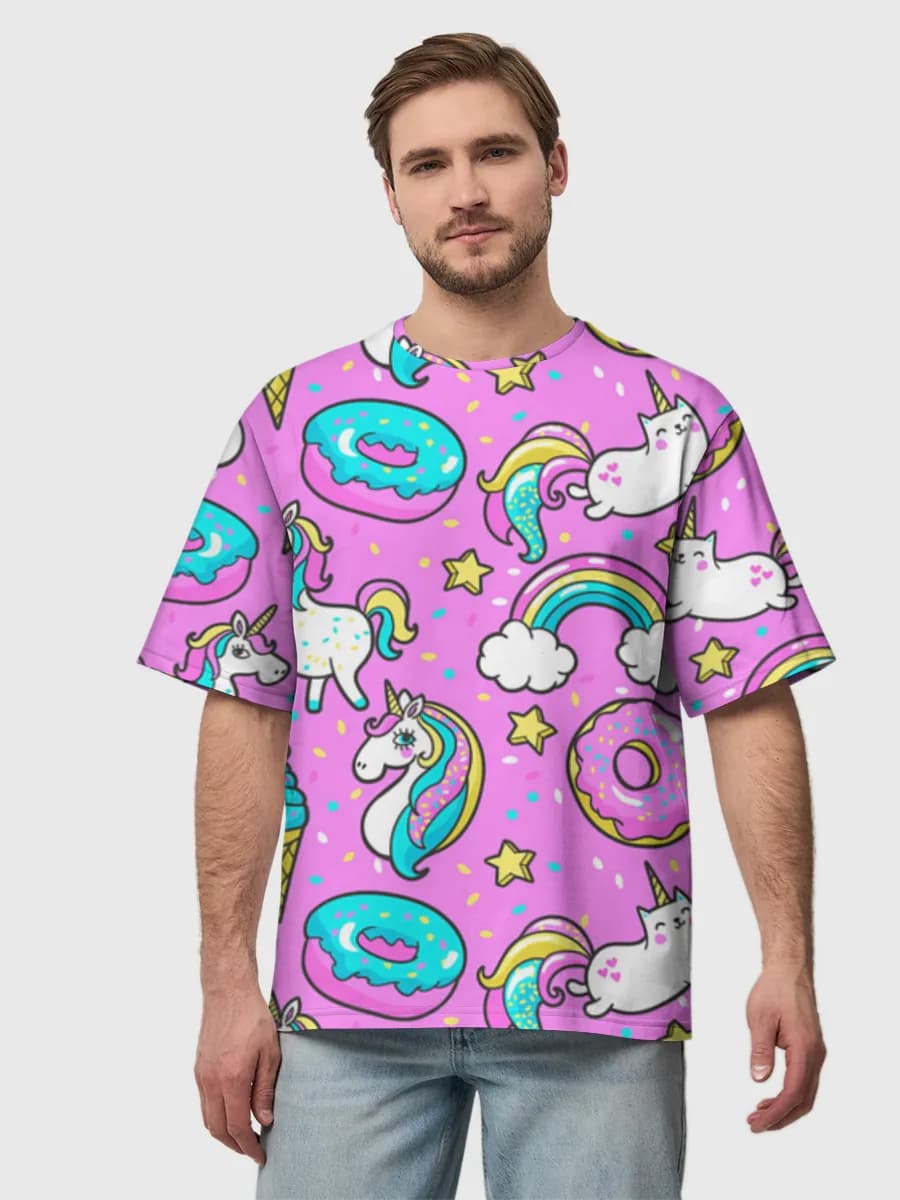 Men's oversized cotton T-shirt