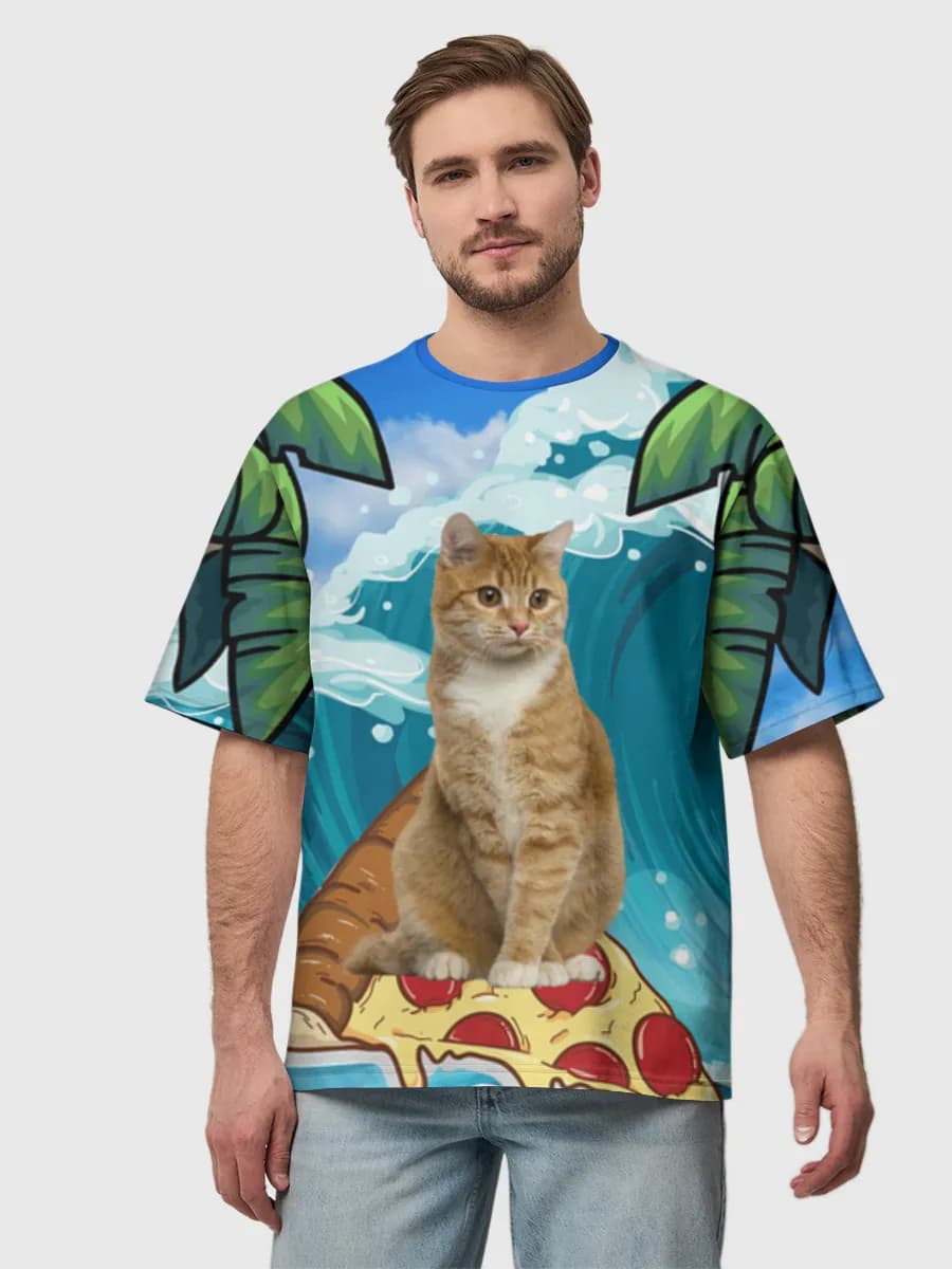 Men's oversized cotton T-shirt