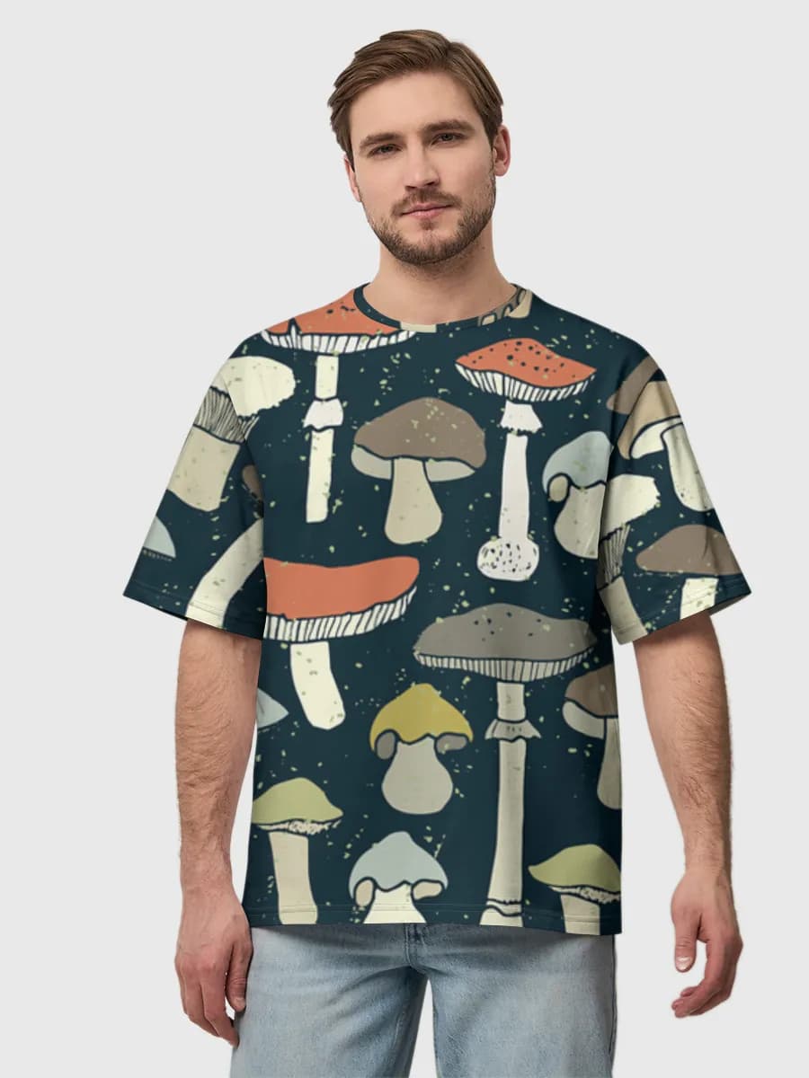 Men's oversized cotton T-shirt