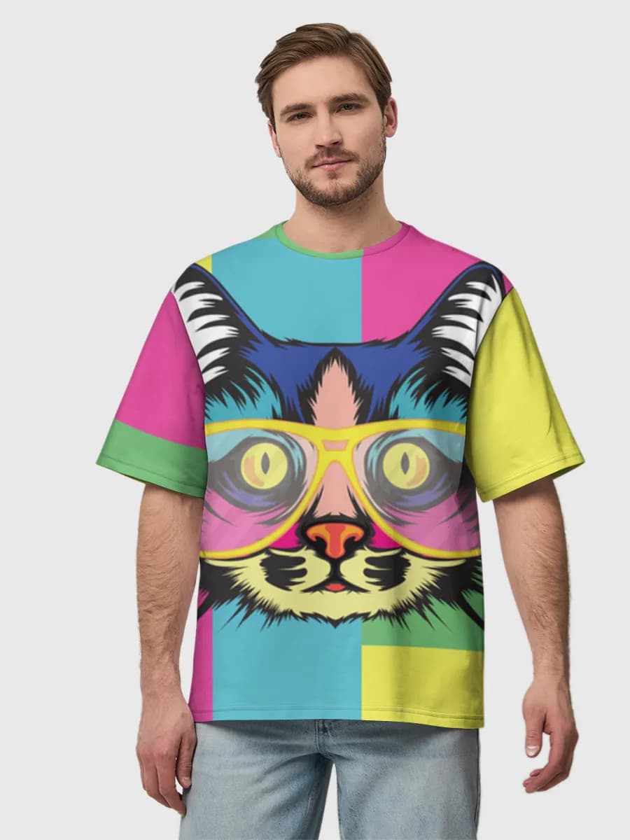 Men's oversized cotton T-shirt