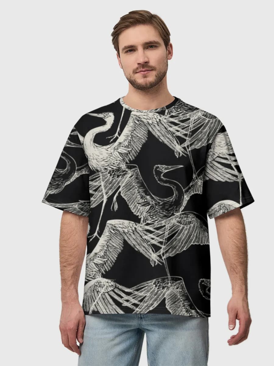 Men's oversized cotton T-shirt