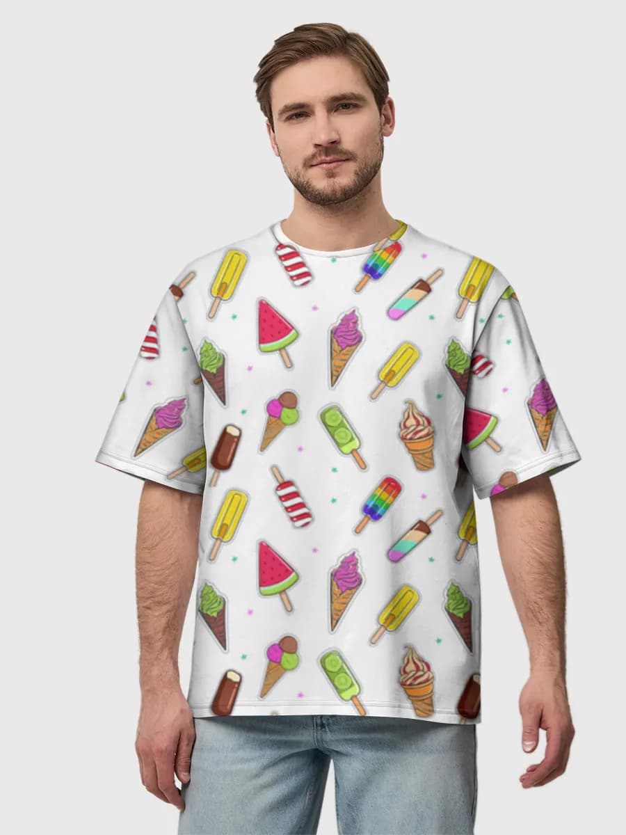 Men's oversized cotton T-shirt