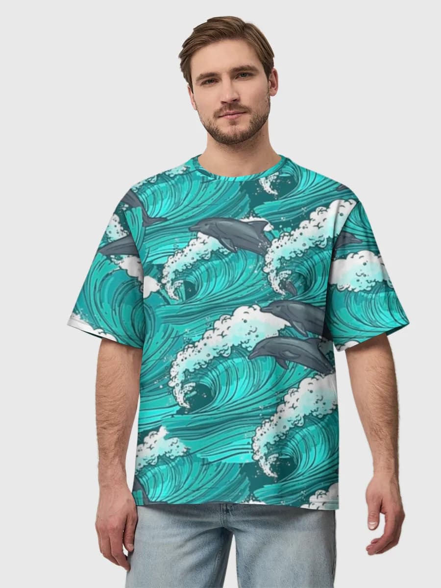 Men's oversized cotton T-shirt
