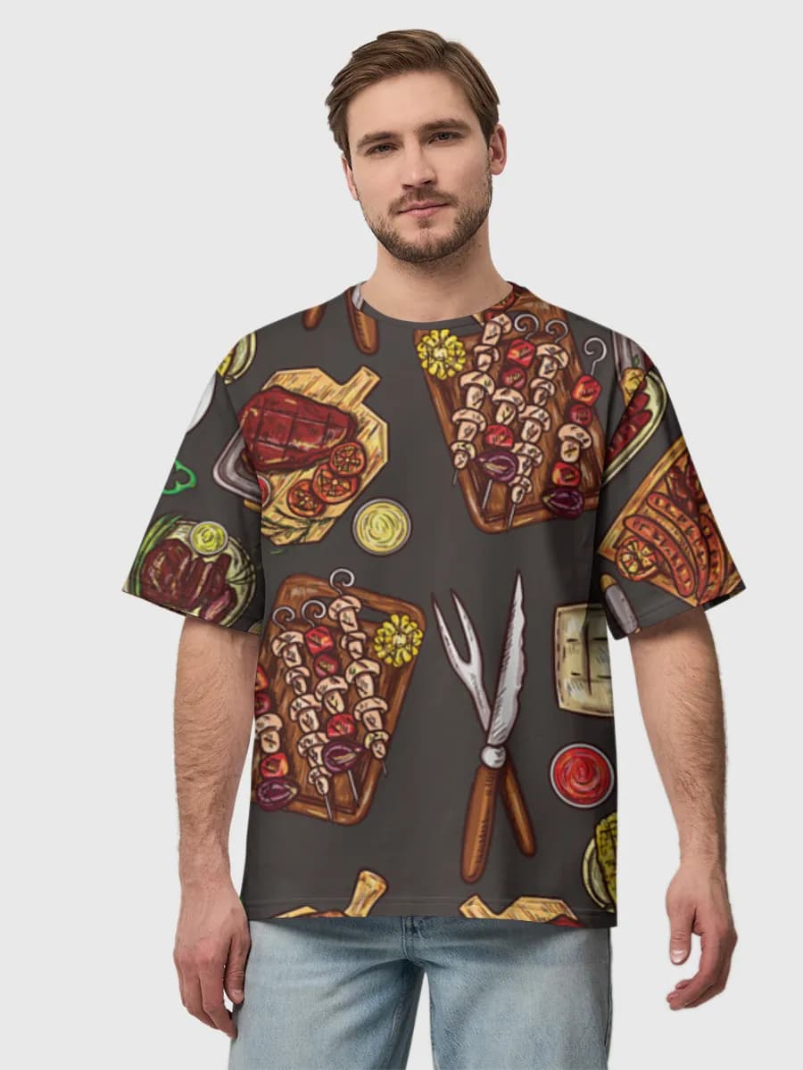 Men's oversized cotton T-shirt