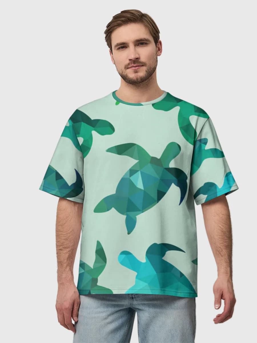 Men's oversized cotton T-shirt