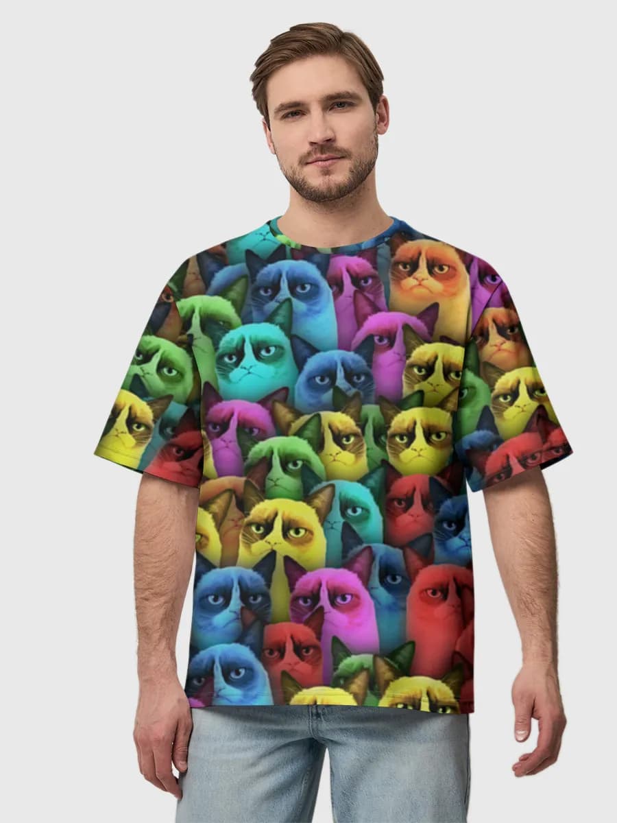Men's oversized cotton T-shirt