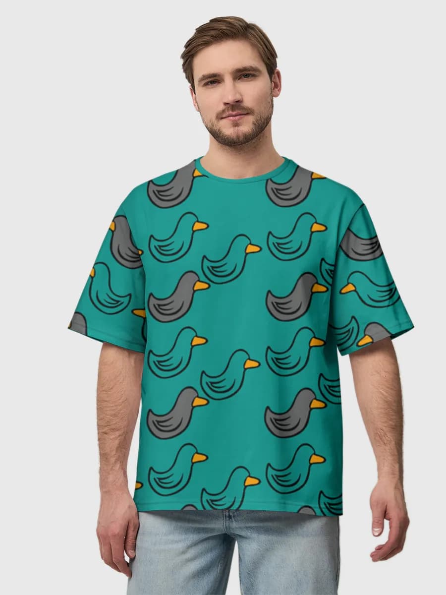 Men's oversized cotton T-shirt