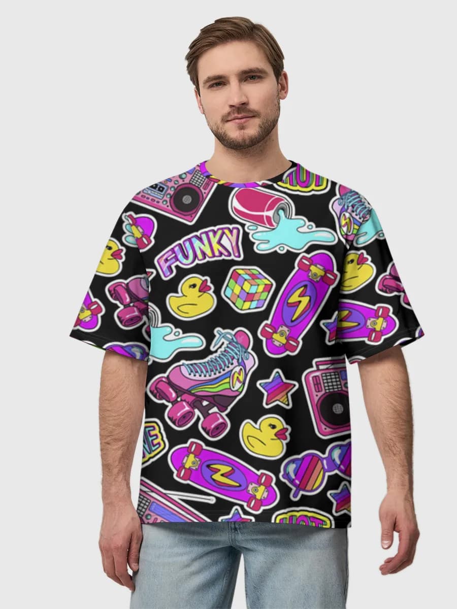 Men's oversized cotton T-shirt