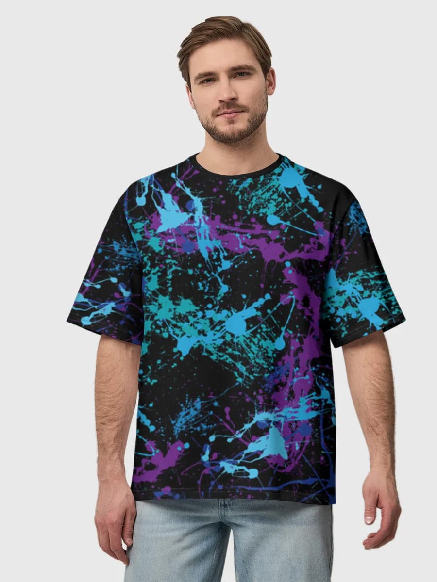 Neon Paint Splatter
